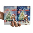 thumbnail image 3 of Merry Christmas and Happy New Year Santa Basset Hound Holiday Xmas Winter Travel Passport Wallet Bassets Dog Breed Lovers Gifts Idea PU Leather Passport Holder Cover - 00024, 3 of 5