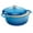 Blue, variant on XiHuaZhaoChen 6 Quart Enamel Cast-Iron Round Dutch Oven,Family Style Heavy-Duty Pre-Seasoned Cookware for Home,Kitchen,Dining Room,Oven Safe w/Lid,Dual Handles,Red