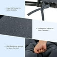 thumbnail image 3 of ZYPPP  Patio Chaise Lounge Cushion, 72" x 22" x 4" Lounge Chair Cushion, Tufted Lounger Cushion with 4 String Ties, Thickened Waterproof and Oil-Proof, for Terrace, Poolside Outdoor Indoor-Grey, 3 of 10