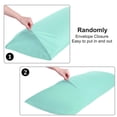thumbnail image 4 of PiccoCasa 1Pc Egyptian Cotton Body Pillowcase Envelope Body Pillow Cover Cyan Body(20"x60"), 4 of 7