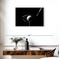 thumbnail image 3 of Elephant Stock Golf Hit Position Wall Art - Horizontal Canvas Wall Art - Living Room Wall Decor - Sports Canvas - Black And White Decor - 30" x 20", 3 of 8