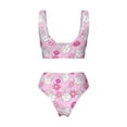 thumbnail image 6 of Rocae Sunflower Rabbit for Bikini Set for Women Two Piece Sexy High Swimsuits Split Crossover Bikini Medium, 6 of 9
