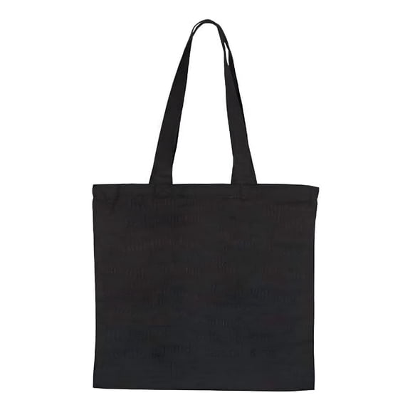 AOMRCOL Large Canvas Tote Black Canvas Tote Bag - Size: One Size