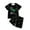 Black#9527, variant on BOOMNY Toddler Boys Loungewear Outfits Cartoon Dinosaur Graphic Short Sleeve Tshirts Shorts 2 Peice Sleepwear Set Cozy Lightweight Homewear