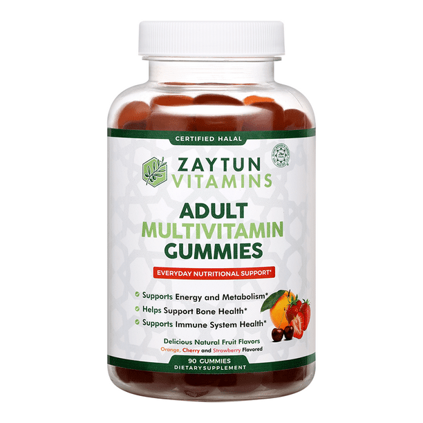 Zaytun Vitamins Halal Adult Multivitamin Gummies, Everyday Nutritional