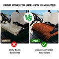 thumbnail image 4 of Golf Cart Seat Covers for 2 Seater, Orange Geometric Soft Microfiber Cart Seat Towel Blanket, Ombre Modern Abstract Art Absorbent Breathable Non Slip Bench Seats Protector for Golf Course 51"x31", 4 of 9