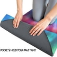 thumbnail image 3 of Rainbow Tie Dye Mandala Pattern Hot Yoga Mat Towel Non Slip for Hot Yoga - Quick-Drying Yoga Mat Cover with 4 Corner Pockets with Travel Bag - Hot Yoga Towel Non Slip 70"x26", 3 of 6