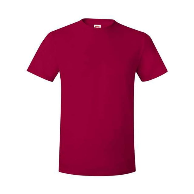 Camiseta Hanes Nano-T para hombre color rojo oscuro XXL