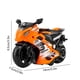 thumbnail image 3 of Motocicleta de juguete para niños, con motor de fricción e inercia, diseño realista con piezas móviles y tanque de combustible que se abre, fácil de mover y con bordes suaves, fabricada en plástico., 3 of 6