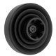 thumbnail image 5 of Difusor universal para secador de pelo, ideal para cabello rizado. Diseño plegable de silicona con distribución uniforme del calor y reducción del encrespamiento. Color negro., 5 of 5