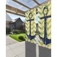 thumbnail image 3 of nqOlkjepod Outdoor Curtains for Patio Waterproof, Green Nautical Anchor Outdoor Privacy Panels Grommet, Vintage Ombre Zigzag Stripe Blackout Outside Curtains for Porch/Cabana 54"x95", 1 Panel, 3 of 8