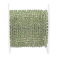 thumbnail image 3 of Abbracc 10 Yard Crystal Rhinestone Ribbon 2mm, Rhinestone Rhinestone Applique Chain ming Light Green, 3 of 9