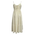 thumbnail image 5 of XDZJLR Robes pour Femmes Col en V Rayé à Bretelles Mode Détente Robe Sans Manches, 5 of 5
