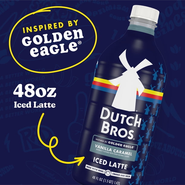 Dutch Bros® Vanilla Caramel Iced Latte, Inspired by Golden Eagle