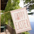 thumbnail image 6 of Happy Easter Rabbit House Flag Double Sided Pink White Stripes Easter Bunny Burlap&nbsp;Garden Flags Spring Rustic Farmhouse Yard Outdoor Decoration 28x40 Inch, 6 of 6