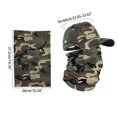 thumbnail image 3 of XIAOCHA Men's Camo Printed Baseball Cap Set, Breathable Outdoor Neck Gaiter Outfit,Grey, 3 of 4