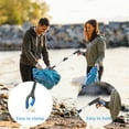 thumbnail image 3 of 32" Reacher Grabber Tool, ORFELD Handy Trash Claw Grabber Reaching Assist Pick up Tool Blue, 3 of 7