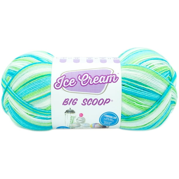 Lion Brand Ice Cream Big Scoop YarnGreen Tea