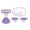 Purple, variant on BIMZUC Women Travel Mini Shaving Kit 6 Layer Manual Razor Portable Non Slip Foldable Handle Pink 3 Refills Storage Box Compact Shaver For Sensitive Skin 12.6 Inches / 32 CM