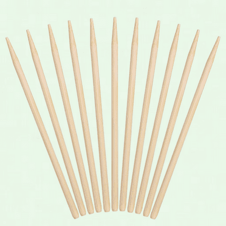 Miniland Premium 5.5 Inch Bamboo Skewers, 100 Pieces
