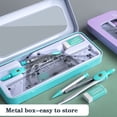 thumbnail image 2 of 7 Pcs/set Compass Ruler Set Multi-function Mathematical Rulers Professional Drawing Tools School Supplies Students Stationery Purple Set A, 2 of 5