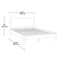 thumbnail image 3 of Better Homes & Gardens Greyson Queen Platform Bed, Black Faux Leather and Acorn Finish, 3 of 9