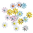 thumbnail image 1 of 20 piezas cabujones de flores de resina con plano de colores mezclados al azar 20mm DIY Scrapbooking Zulema Flor de bricolaje de resina, 1 of 8