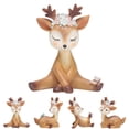 thumbnail image 3 of Desktop Ornament Resin Cute Cartoon Deer Car Interior Ornament Cake Decoration, 3 of 10