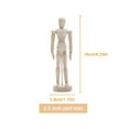 thumbnail image 2 of 2PCS Artist Mannequin Model Moveable Wooden Manikin Wood Drawing Jointed Mannequin with Stand for Home Decoration, 2 of 8