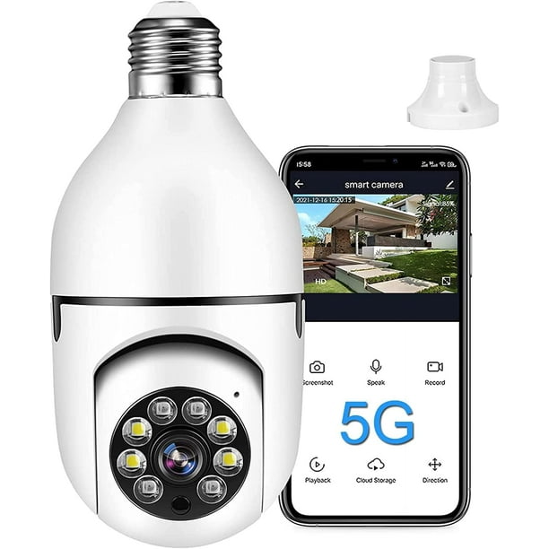 Light Bulb 1080P Security—Wireless Camera WiFi Smart for Home
