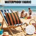 thumbnail image 4 of Outdoor Waterproof Pillow Covers,Easy to Clean Stripes Decoratives for Patio Couch Sofa Garden Sofa Bedroom 17.72x17.72 Inch, 4 of 6