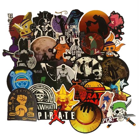 100pcs one piece stickers and 2pcs one piece anime keychains anime stickers for laptop ps4 xbox water bottle luggage skateboard one piece walmart canada