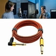 thumbnail image 2 of Premium 1/4Inch Right Angle Guitar Cord with OFC Connectors Audios Cable, 2 of 9