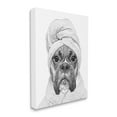 thumbnail image 3 of Stupell Industries Dog In Bathrobe Funny Pet Animals & Insects Painting Gallery Wrapped Canvas Print Wall Art, 3 of 5