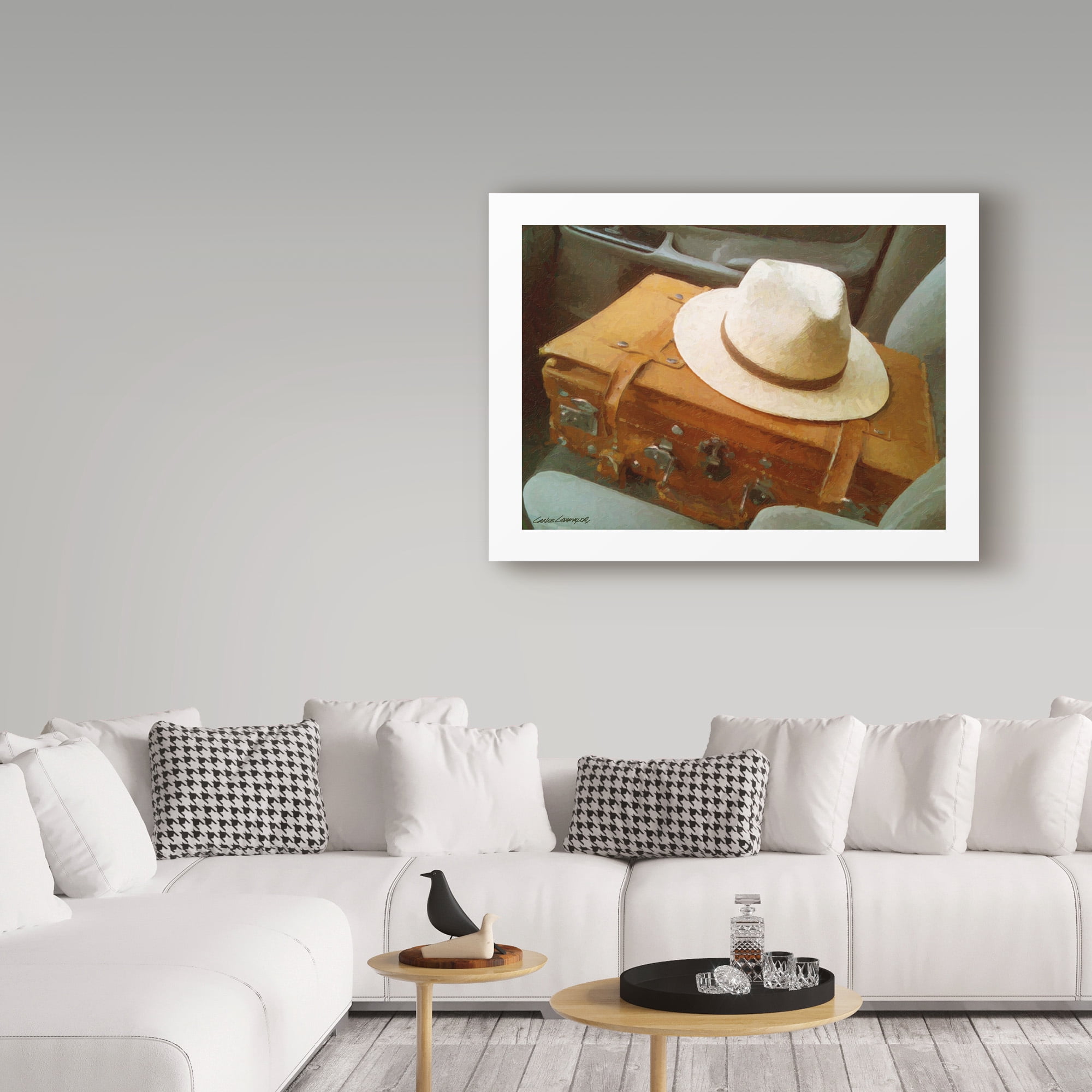 Trademark Fine Art 'The End Whtie Hat' Canvas Art by Carlos Casamayor