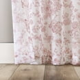 thumbnail image 3 of No. 918 Cillian 2-pack Floral Sheer Pre-Tied Bow Tab Top Curtain Panel Pair, 50"W x 96"L, Mauve, 3 of 4