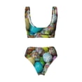 thumbnail image 6 of Rocae Easter Egg1 for Bikini Set for Women Two Piece Sexy High Swimsuits Split Crossover Bikini Large, 6 of 9