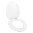 thumbnail image 3 of Clorox Antimicrobial Elongated Wood Toilet Seat with Easy-off Hinges, 3 of 9
