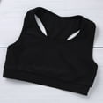 thumbnail image 5 of LiiYii Kids Girls Gymnastics Dance Sports Two Piece Outfit Crop Tank Top Boys Shorts Swimming Swimwear Black M, 5 of 7