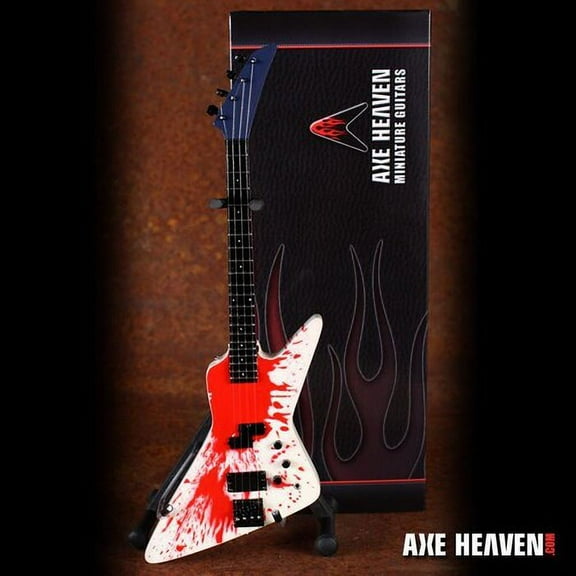 Michael Anthony Van Halen Blood Mini Bass Guitar Replica Collectible, Axe Heaven, Gifts