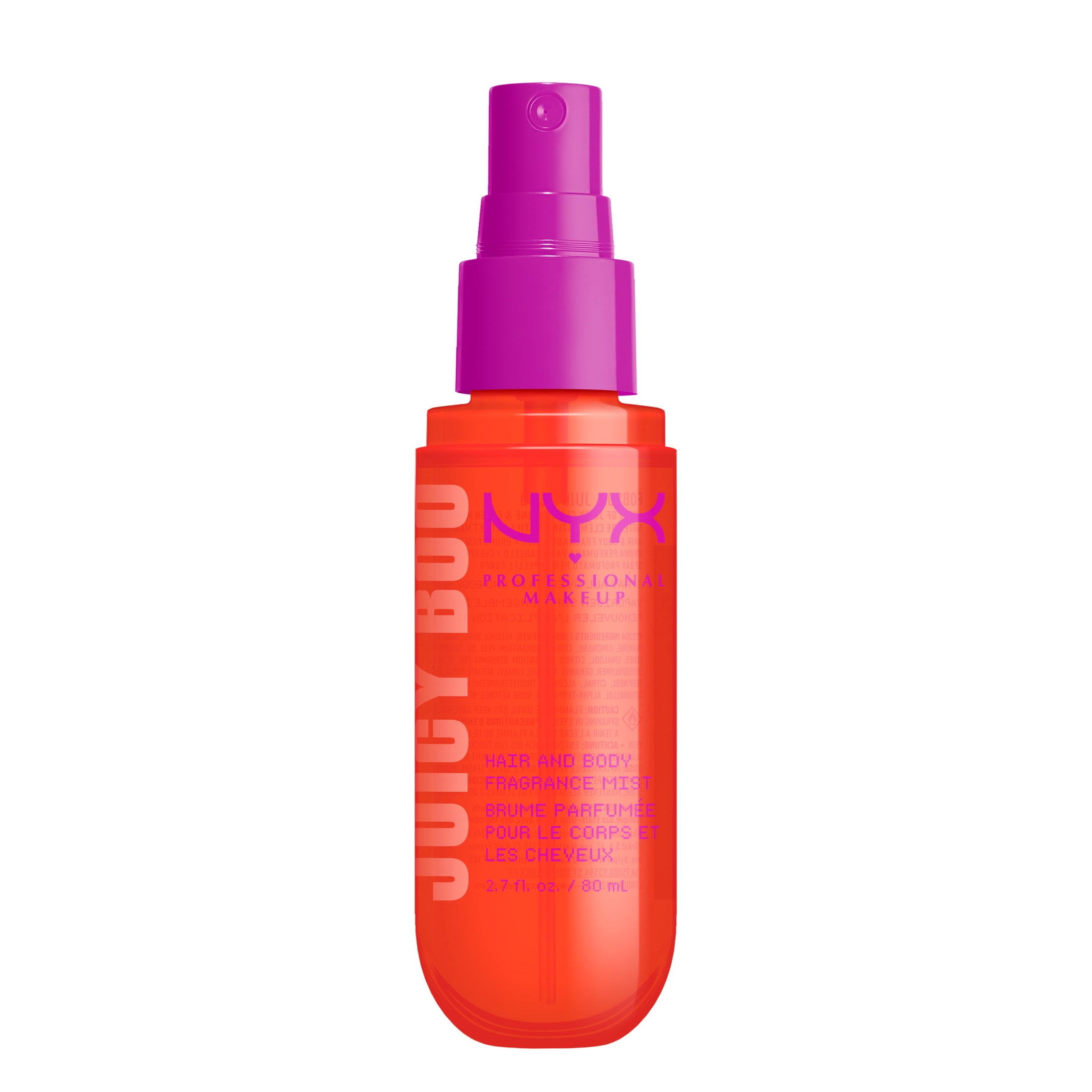 NYX Professional Makeup Fat Oil Hair & Body Mist Citrus Mango Body Spray, Juicy Boo, 2.7 fl oz