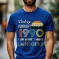 thumbnail image 2 of Vintage February 1990 T-Shirt - Retro Style Birthday Tee for Men - Meaningful Birthday Gift for February Born, 2 of 4