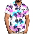 thumbnail image 2 of Axiiglly Hawaiian Shirt for Men Summer Tropical Floral Short Sleeve Button Down Casual Beach Shirts with Pockets, S-5XL, 2 of 7