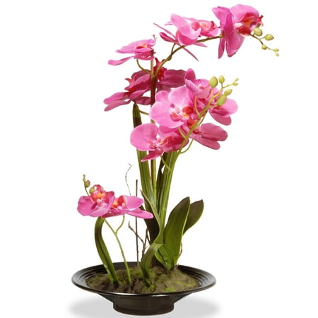 17" Pink Orchid Flowers