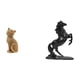 thumbnail image 1 of Figura de escritorio,Estatua de gato,linda decoración para estante o escritorio,Figuras decorativas creativas para la oficina y el hogar,Estatua de caballo,Estatua de caballo,escultura, 1 of 8