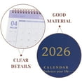 thumbnail image 3 of WEUVEB 2026 Dark Theme Desk Calendar Stand-Up Monthly Planner, Easy to Read for Home and Office Organization, 3 of 7