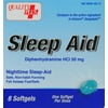Quality Plus Sleep Aid Diphenhydramine HCI 50 mg, 8 Ct