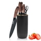 thumbnail image 1 of Juego de cuchillos de cocina Wiztoynia de 6 piezas, color negro, con bloque universal, 1 of 9