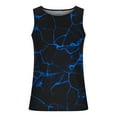 thumbnail image 4 of WREESH Men's Fashion Tank Tops Tank Non Positioning Regular Print Tank Casual Sports Sleeveless T-Shirt Tank Tops Workout Tops Dark Blue, 4 of 4