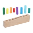 thumbnail image 4 of Juguetes sensoriales de palos de madera Montessori, habilidad motora fina, juego de viaje, juguete educativo de madera, juguetes de aprendizaje para, 4 of 9